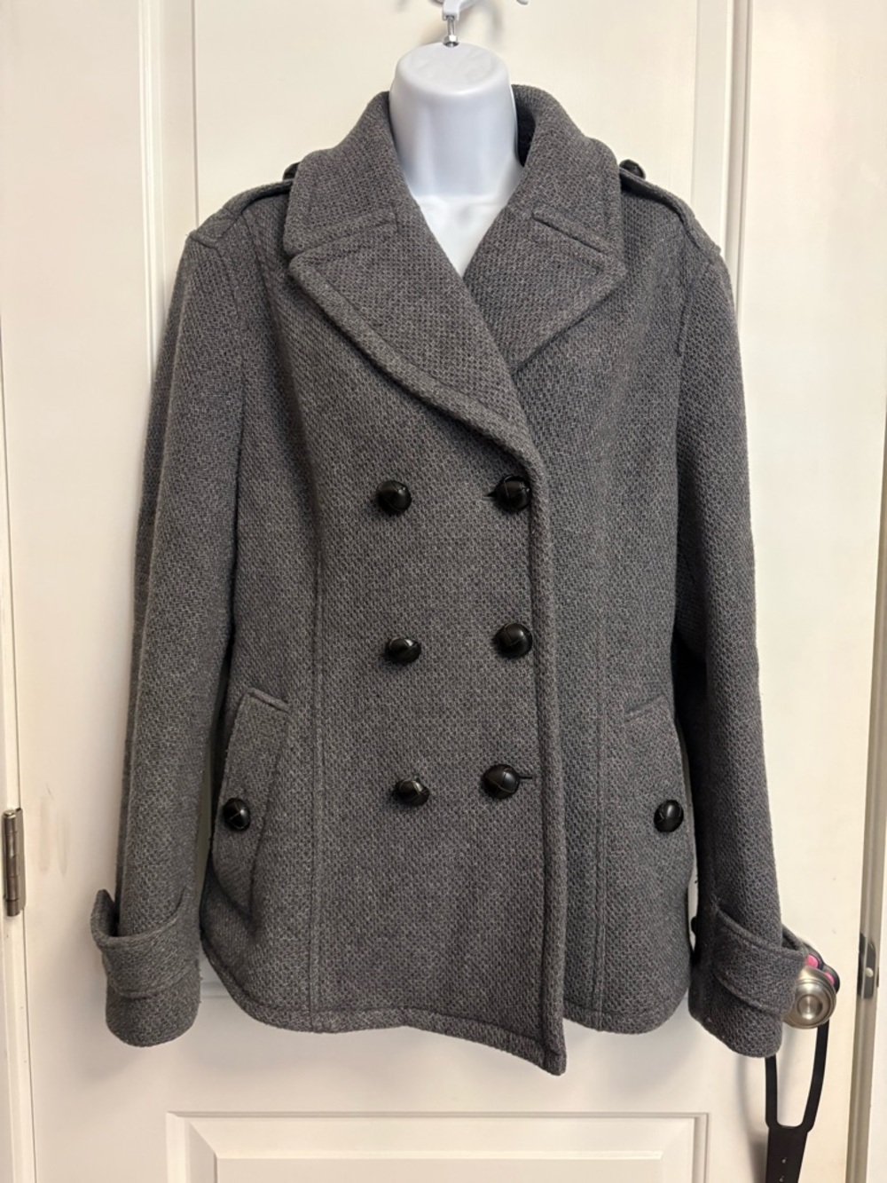 Burberry Peplum Sweater Peacoat Dark Grey US 12 like-NEW